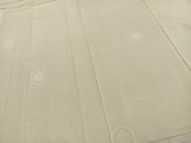 平和屋着物○男性 本塩沢 訪問着 100亀甲 雲取り風景文 正絹