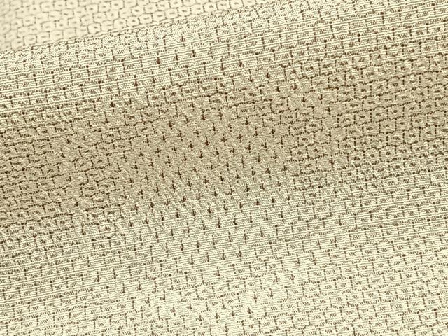 平和屋着物▽本塩沢 単衣 110亀甲 亀甲文様 正絹 逸品 AAAZ1632fy
