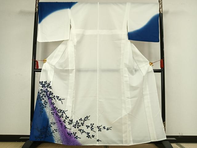 平和屋着物▽訪問着　単衣　萩文　洗える着物　AAAZ1642fy