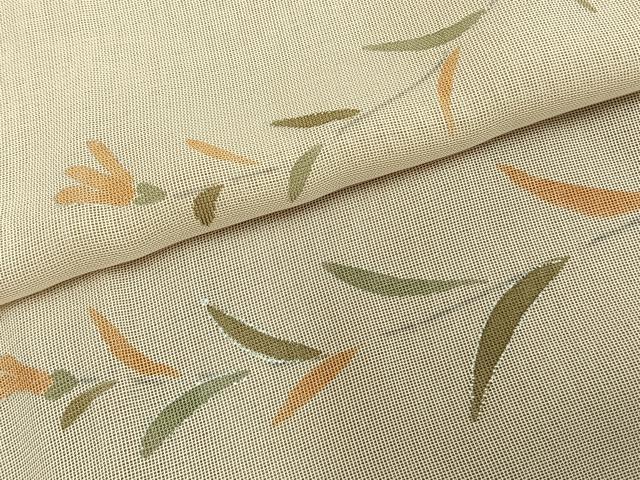 平和屋着物▽訪問着　無双　紗袷　紗×紗　手描き　草花文　銀彩　正絹　逸品　AAAZ1671fy_5