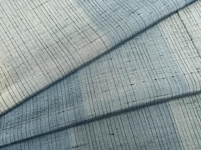 平和屋着物▽上質な紬　単衣　間道　正絹　逸品　AAAZ1673fy