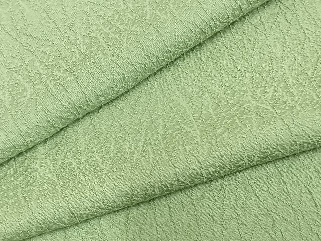 平和屋着物▽上質な色無地　単衣　紋意匠　夏虫色　さが美扱い　正絹　逸品　AAAZ1677fy