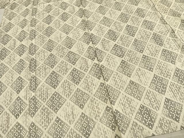 平和屋着物▽上質な小紋　単衣　幾何学文様　正絹　逸品　AAAZ1726fy 平和屋着物▽上質な小紋 単衣 幾何学文様 正絹 逸品 AAAZ1726fyの通販