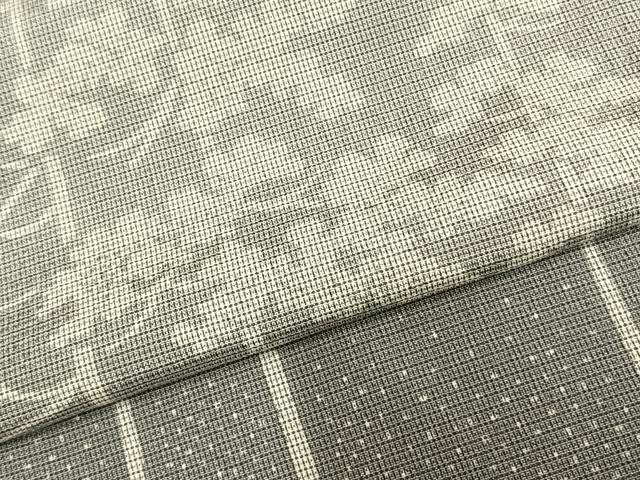 平和屋着物▽本塩沢　訪問着　単衣　樹林文　正絹　逸品　AAAZ1732fy_4
