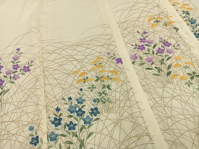 平和屋着物▽訪問着 単衣 無双 紗袷 紗×絽 蔦の