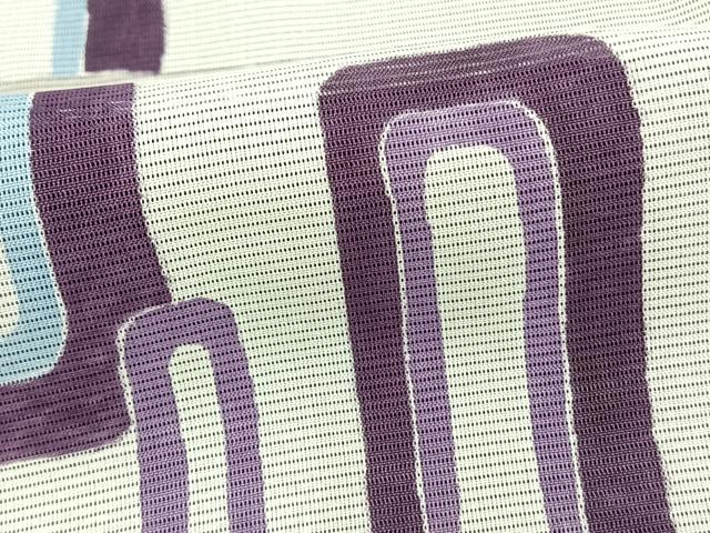 平和屋着物▽訪問着　無双　紗袷　紗×絽　幾何学文　正絹　逸品　AAAZ1738fy_6
