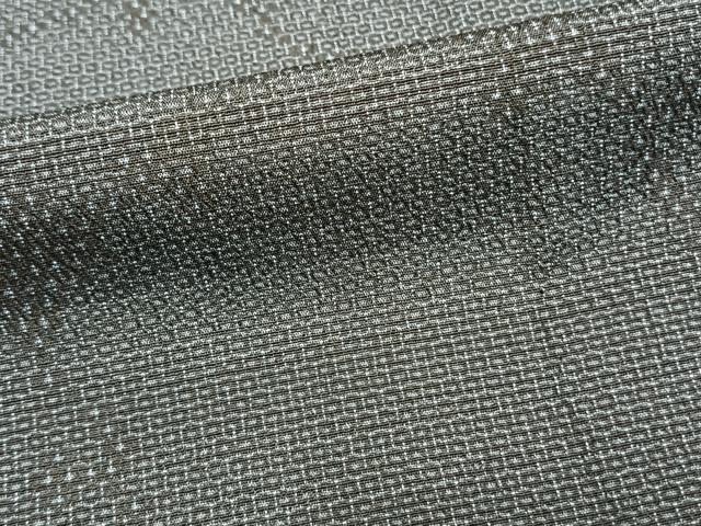 平和屋着物▽本塩沢 単衣 110亀甲 雪輪文 正絹 逸品 AAAZ1743fy