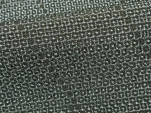 平和屋着物▽本塩沢 単衣 110亀甲 網代文様 正絹 逸品 AAAZ1753fy 平和