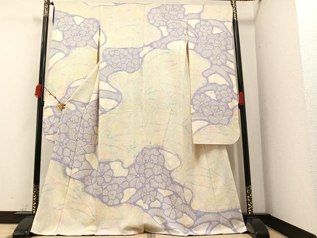 平和屋着物●豪華振袖　絞り　花づくし　正絹　逸品　AAAZ1767ph