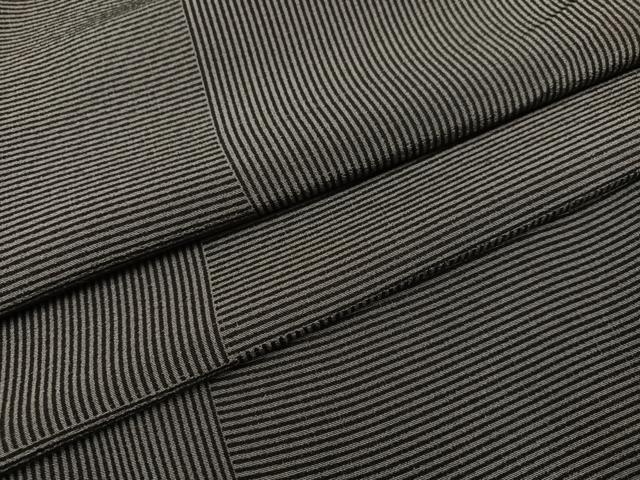 平和屋着物●上質な小紋　縞　正絹　逸品　AAAZ1771ph