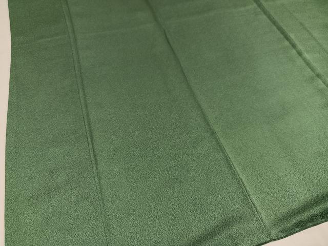 平和屋着物○上質な色無地 老竹色 正絹 逸品 AAAZ1772ph