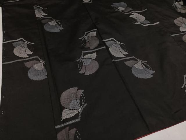 平和屋着物○本場大島紬 カタス7マルキ 地空き 舞蝶文 正絹 逸品