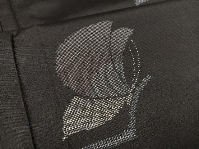 平和屋着物○本場大島紬 カタス7マルキ 地空き 舞蝶文 正絹 逸品