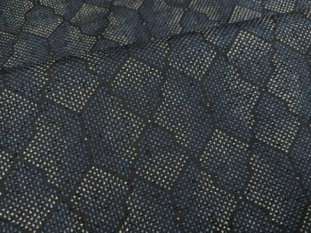 平和屋着物○本場大島紬 薩摩結城 幾何学文様 正絹 逸品 AAAZ1795ph 平和屋