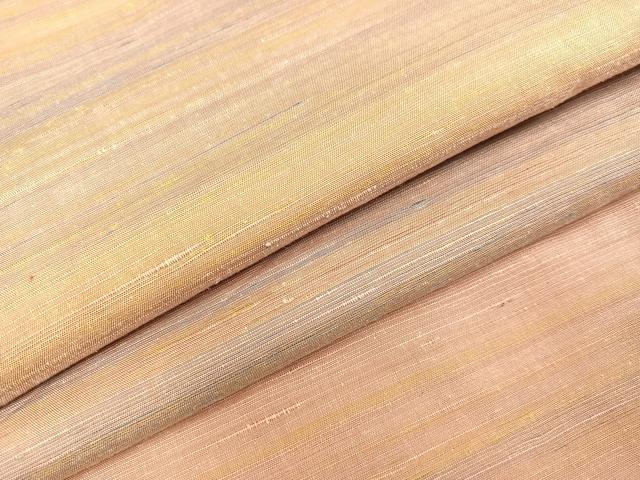 平和屋着物●紅花紬　米沢　霞文　正絹　逸品　AAAZ1806ph