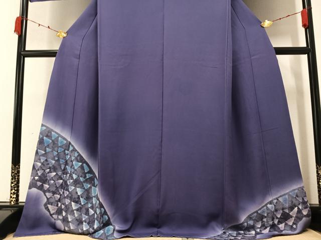 平和屋着物○絞り染色作家 藤井浩 色留袖 絞り 鱗 暈し染め