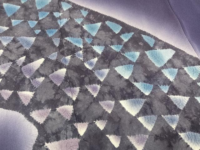 平和屋着物○絞り染色作家 藤井浩 色留袖 絞り 鱗 暈し染め