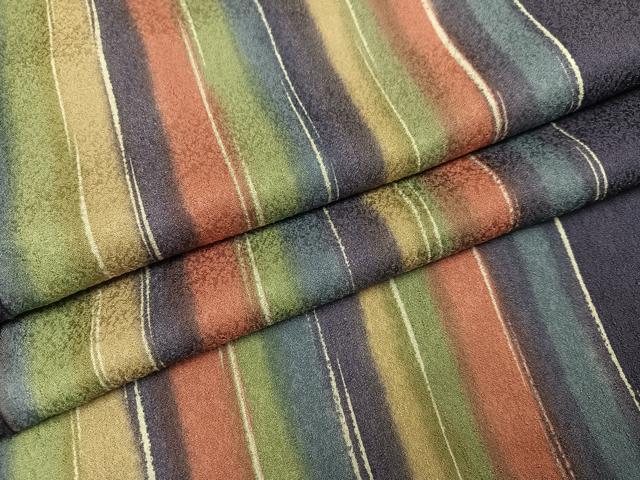 平和屋着物●上質な小紋　間道　正絹　逸品　AAAZ1968ph