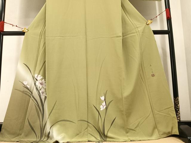 平和屋着物○訪問着 作家物 大空澄人 cire 草花文 暈し