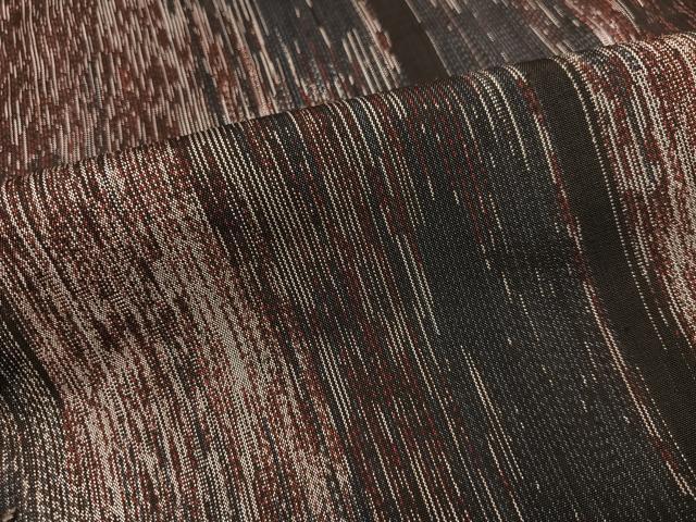 平和屋着物○本場大島紬 残糸織 やたら織 変わり間道 正絹 逸品 未