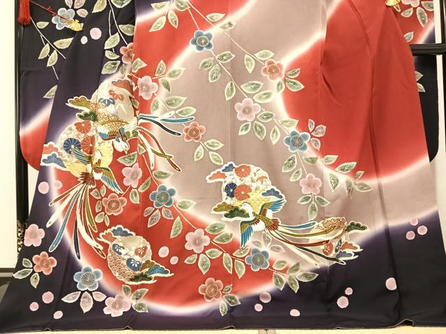 平和屋1□豪華振袖 駒刺繍 几帳鳳凰花籠文 金彩 逸品 CAAF1064ng