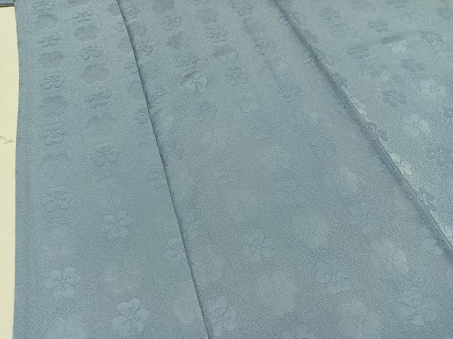 平和屋着物▽上質な色無地　単衣　花尽くし地紋　淡藤色　正絹　逸品　AAAZ2334jh 平和屋着物▽上質な色無地 単衣 花尽くし地紋 淡藤色