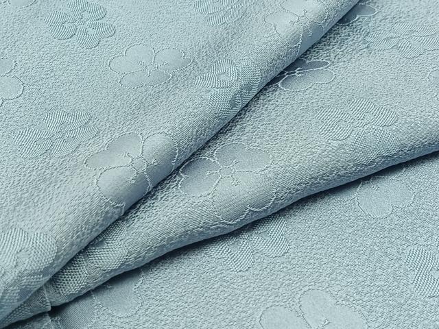 平和屋着物▽上質な色無地　単衣　花尽くし地紋　淡藤色　正絹　逸品　AAAZ2334jh