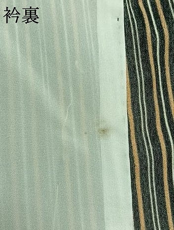 平和屋着物▽上質な小紋 単衣 間道 黒地 正絹 逸品 AAAZ2338jh 小紋