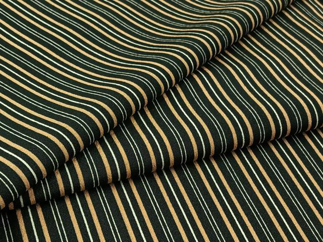 平和屋着物▽上質な小紋　単衣　間道　黒地　正絹　逸品　AAAZ2338jh