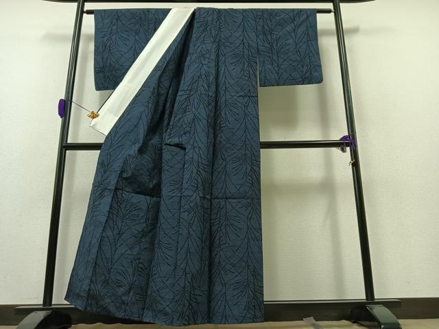 平和屋着物▽上質な紬 単衣 薄文 正絹 逸品 AAAZ2344jh