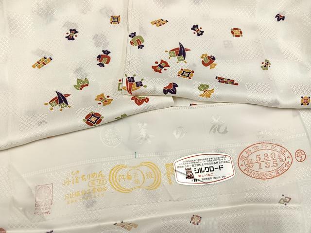 平和屋着物○トキワ商事 美の花 長襦袢 無双仕立て 宝尽くし 丹後