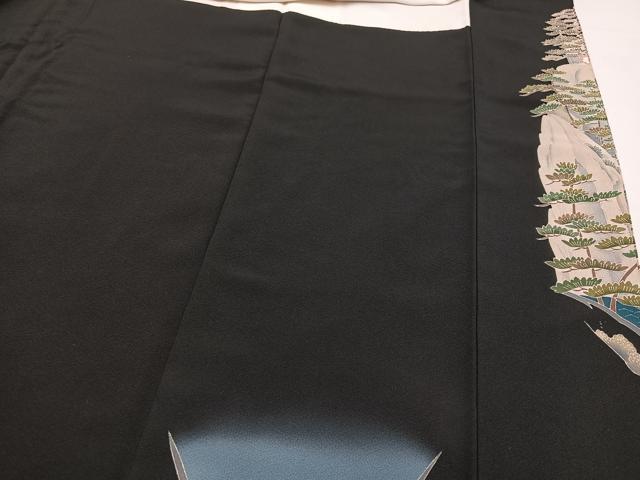 平和屋着物○本加賀友禅作家 村上堅正 黒留袖 浦富の入江 暈し染め