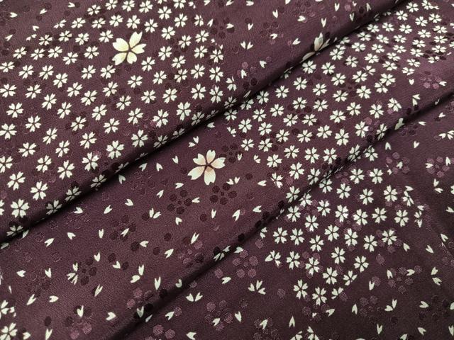 平和屋着物○長襦袢 無双仕立て 舞桜文 やまと誂製 正絹 逸品 AAAZ2431ph