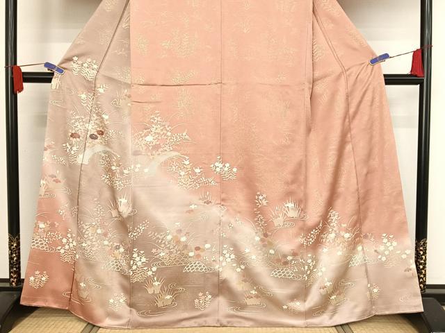 平和屋着物○訪問着 友禅 童子遊び 正絹 逸品 DAAT1211tw