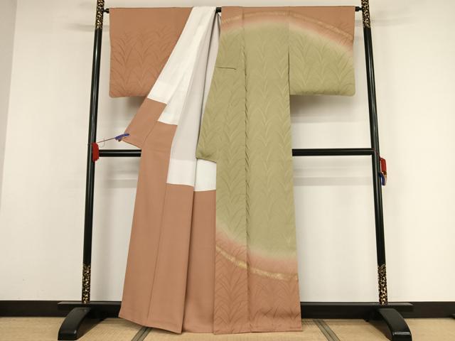 平和屋着物○あめや藤本 藤本最慶 訪問着 草木地紋 暈し