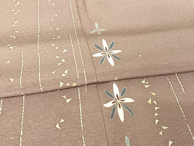 平和屋着物○日本工芸会正会員 蒔糊友禅 中川正洋 訪問着 花菱