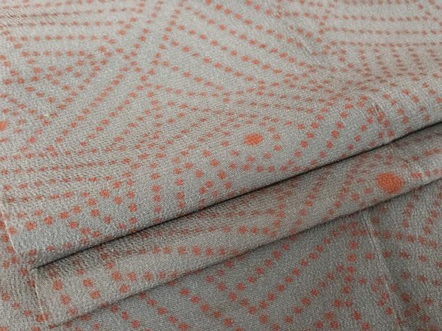 平和屋着物●洗える最高級着物　＜英＞はなぶさ謹製　小紋　丸文　洗える着物　AAAZ3293np