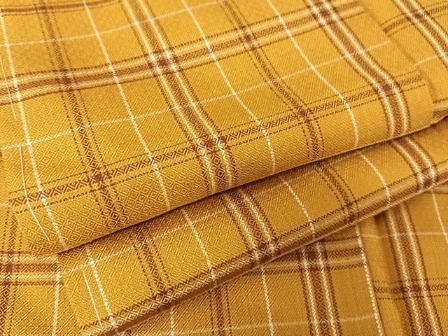 平和屋着物●本場黄八丈　まるまなこ　正絹　逸品　未使用　AAAZ3309np