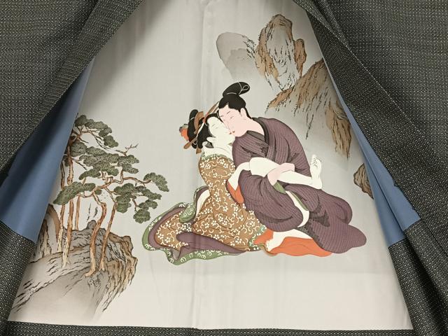 平和屋着物○男性 男柄の最高峰 西郷柄 西郷絣 本場大島紬