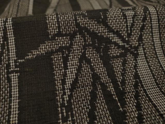 平和屋着物●上質な紬　笹竹文　正絹　逸品　AAAZ3804ck 平和屋着物○上質な紬 笹竹文 正絹 逸品 AAAZ3804ck