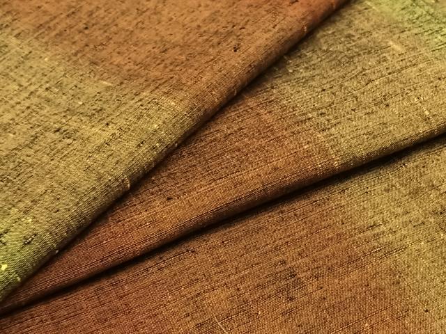 平和屋着物▽上質な紬　単衣　縞　正絹　逸品　AAAZ3979jh