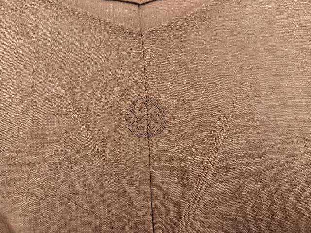 平和屋本店□極上 本場結城紬 重要無形文化財 奥順謹製 色無地