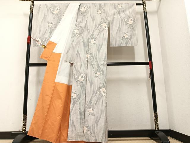 平和屋着物●上質な紬　吉祥間道　正絹　逸品　CAAU2748yc 平和屋着物○上質な紬 吉祥間道 正絹 逸品 CAAU2748yc