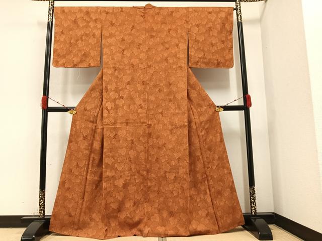 平和屋着物●上質な紬　色無地　葡萄茶色　正絹　逸品　未使用　CAAK4082vf 平和屋着物○上質な紬 色無地 葡萄茶色 正絹 逸品 未使用 CAAK4082vf