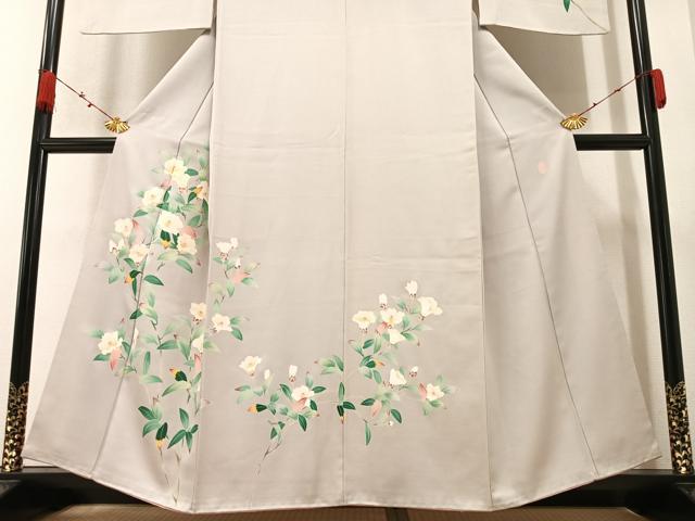 平和屋着物○訪問着 友禅 作家物 枝花文 正絹 逸品 AAAZ4551ph