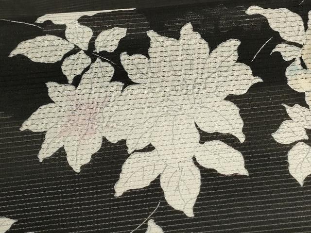 平和屋2□夏物 小紋 絽 草花間道 洗える着物 DAAE5217op