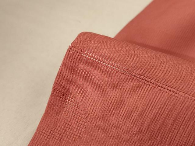 平和屋着物＊夏物 色無地 絽 退紅色 正絹 逸品 未使用 CAAV9089gh 平和