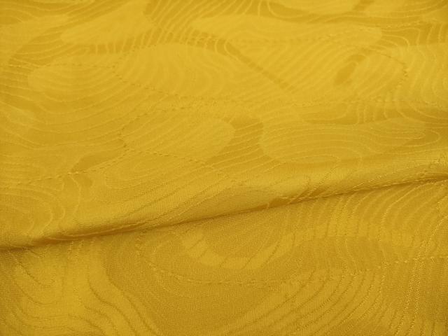 平和屋着物○上質な色無地 流水地紋 櫨染色 正絹 逸品 AAAZ4769ck