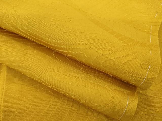 平和屋着物●上質な色無地　流水地紋　櫨染色　正絹　逸品　AAAZ4769ck