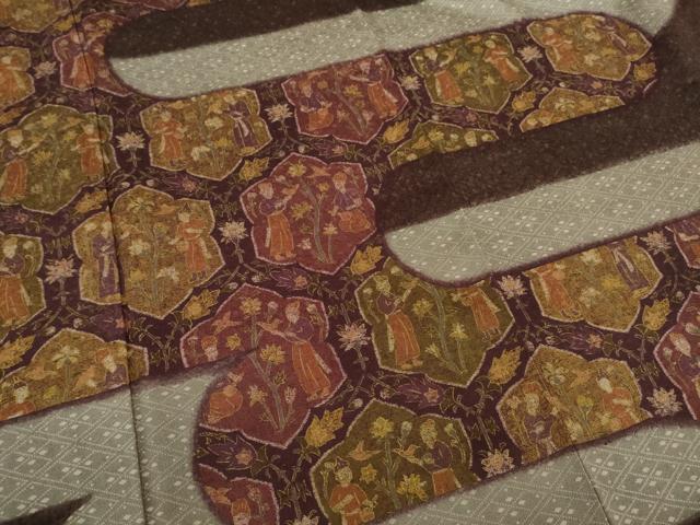 平和屋着物○訪問着 エ霞人物文 金彩 正絹 逸品 AAAZ4784ck